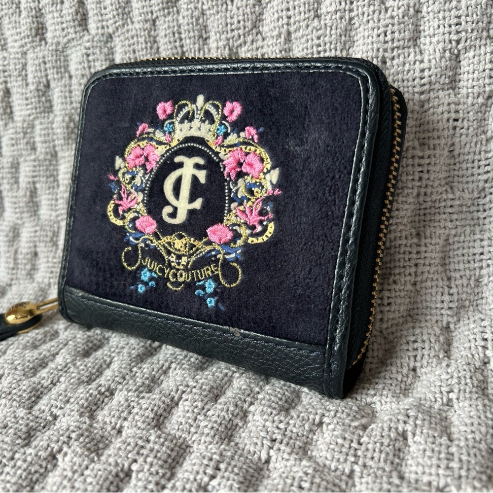 Juicy Couture Wallet with Floral Embroidery